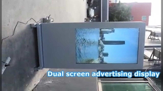 zewnętrzny wyświetlacz reklamowy z podwójnym ekranem