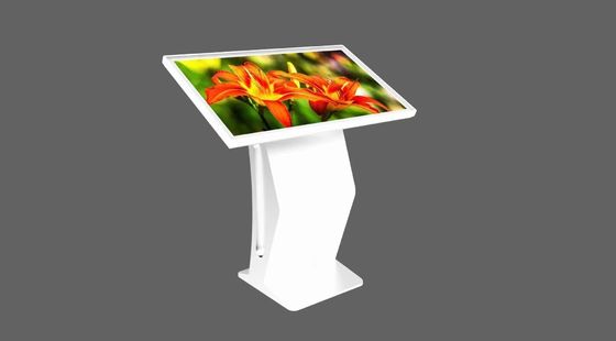 55-calowy stand-up kiosk z ekranem dotykowym w podczerwieni i systemem Android lub Windows