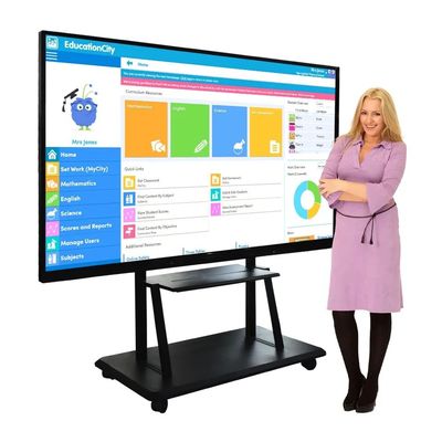 110-calowa cyfrowa interaktywna tablica z wyświetlaczem 4K Ultra HD i długopisem elektromagnetycznym