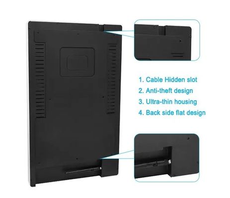 Stop aluminiowy 50W wyświetlacz reklamy w windzie 1920x1080 rozdzielczość