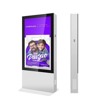 65-calowy ekran reklamowy na zewnątrz Kiosk wysokiej jasności Digital Signage