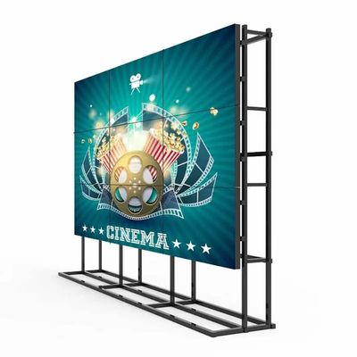 Komercyjna ściana telewizora LCD 46 cali 1,8 mm podłoga stojąca reklama ściana splicing