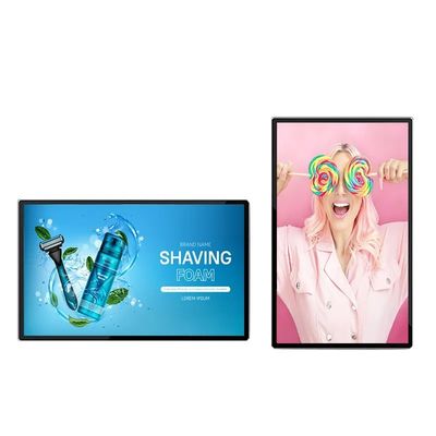 50-calowy ekran reklamowy LCD do montażu na ścianie z rozdzielczością 4K i ultraszeroką ramką do cyfrowego oznakowania