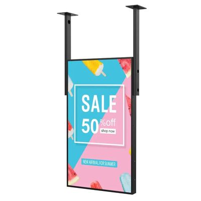 Metalowy wyświetlacz reklamowy LCD o wysokiej jasności 1500 nitów i certyfikacie ROHS do komercyjnego cyfrowego oznakowania