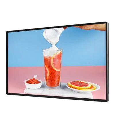 98-calowy ścienny wyświetlacz reklamowy LCD o rozdzielczości 1920 x 1080 i stopniu ochrony IP55/IP65