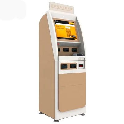 Kiosk samoobsługowy z 22 cali ekranem dotykowym z czytnikiem kart tożsamości i drukarką pokwitowaną
