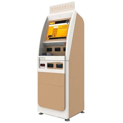 Kiosk samoobsługowy z 22 cali ekranem dotykowym z czytnikiem kart tożsamości i drukarką pokwitowaną