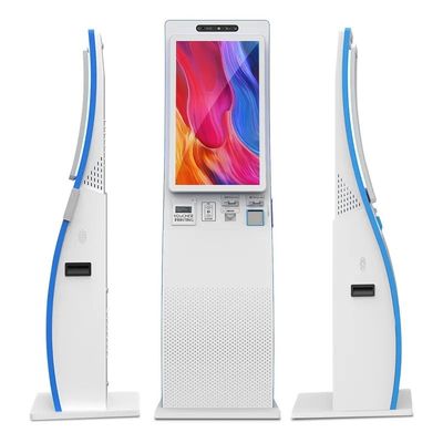 ODM Skrzywiony ekran dotykowy Self Service Kiosk 23,6 cala Z skanerem kodu QR