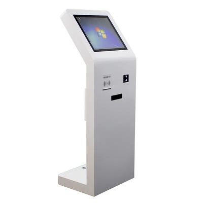 Podłogowy kiosk z ekranem dotykowym 21,5 cali z czytnikiem kart IC i skanerem kodu QR