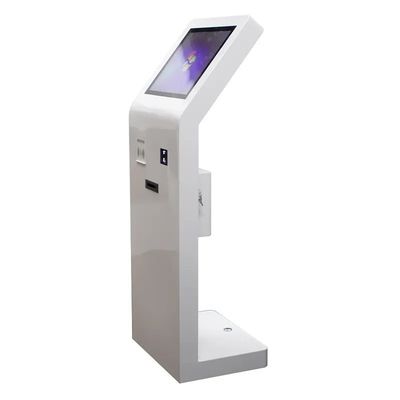 Podłogowy kiosk z ekranem dotykowym 21,5 cali z czytnikiem kart IC i skanerem kodu QR