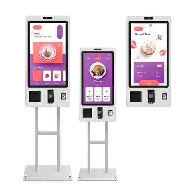 21,5-calowy wolnostojący kiosk samoobsługowy z ekranem dotykowym pojemnościowym do zamawiania