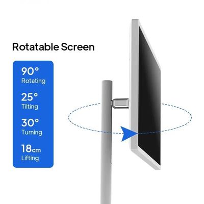 Android OS Smart Digital Kiosk Ekran dotykowy bezprzewodowy przenośny Wbudowany w baterie 32 cali