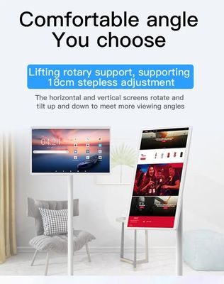 Android OS Smart Digital Kiosk Ekran dotykowy bezprzewodowy przenośny Wbudowany w baterie 32 cali
