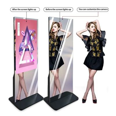 Wnętrze gimnastyczne Smart Magic Mirror Touch Screen 43-calowy cyfrowy wyświetlacz Android