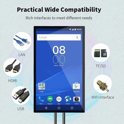 Przemysłowy monitor o pojemnościowym ekranie dotykowym wyświetlacz LED LCD Wysoka jasność 43 cali