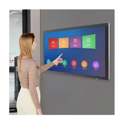 50-calowy ekran dotykowy podczerwony podłączony do ściany Monitor PC Ultra Narrow Edge HDMI Port