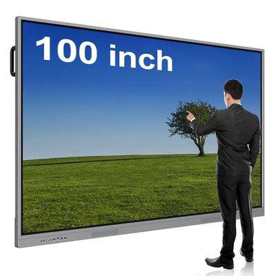 100 cali Full HD Wieloterminowy cyfrowy interaktywny tabliczka inteligentny płaski panel ekran dotykowy