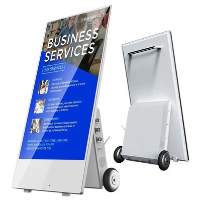 Digital Outdoor Advertising Screen Display 43 cala Akumulator 1500 nit