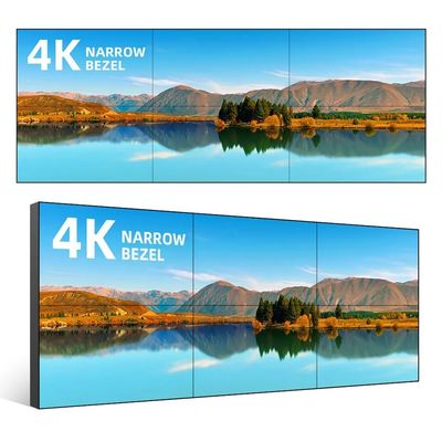 Wnętrze LCD Splicing Wall 55 Inch Touch Screen Video Wall Bezel Reklamowy wyświetlacz