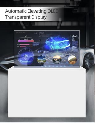 3D 55-calowy przezroczysty ekran dotykowy OLED Desktop Digital Signage Monitor Display