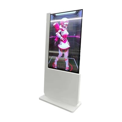 55-calowy przezroczysty wyświetlacz LCD z rozdzielczością 1920 x 1080 i stojakiem podłogowym OLED