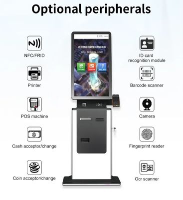 Ekran dotykowy Hotel Self Check In Kiosk 32 Inch Parking Auto Płatność Kiosk samoobsługowy