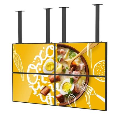 55-calowa ściana wideo LCD z jasnością 500cd/m2 i rozdzielczością 1920*1080 do ekspozycji w witrynach sklepowych