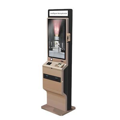 Kiosk samoobsługowy z ekranem dotykowym o mocy 90 W z pudełkiem oświetleniowym LED i drukarką termiczną