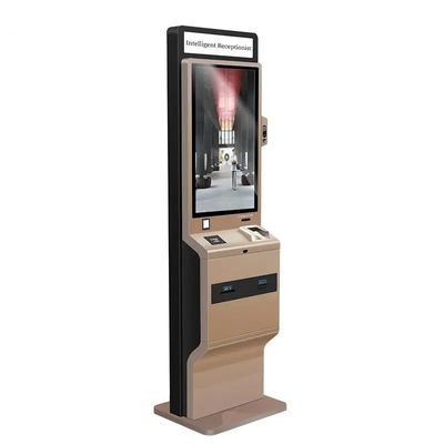 Kiosk samoobsługowy z ekranem dotykowym o mocy 90 W z pudełkiem oświetleniowym LED i drukarką termiczną