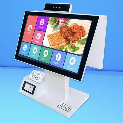 Biuro samoobsługa ekran dotykowy kiosk zamówienia podwójny ekran kasjerka