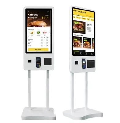 32-calowy cyfrowy kiosk z ekranem dotykowym, systemem Windows 10 i metalową obudową do interaktywnej samoobsługi