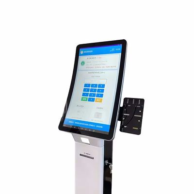 Kiosk z wysoką rozdzielczością wyświetlacza dotykowego z maszyną POS i drukarką termiczną