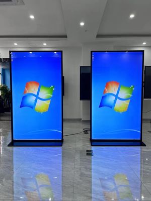 75-calowy wyświetlacz reklamowy LCD z kątem widzenia 178° Jasność 450cd/m2 i współczynnik kontrastu 3000:1 do komercyjnego cyfrowego oznakowania