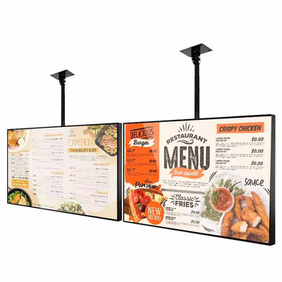 Wysokiej jasności wyświetlacz reklamowy Monitor okna sklepu Restauracja Digital Signage