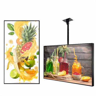 Wysokiej jasności wyświetlacz reklamowy Monitor okna sklepu Restauracja Digital Signage