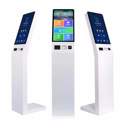 Kiosk do samodzielnego zameldowania z łącznością Wi-Fi/Bluetooth, dyskiem SSD 128 GB i niestandardowym kolorem dla bezproblemowej samoobsługi