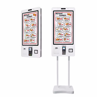 Kiosk do samodzielnego zamawiania do montażu na ścianie lub postawienia na stole z wbudowanym skanerem 1D/2D i ekranem LCD 22/24/32 cale