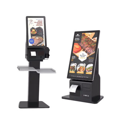 Kiosk z rozpoznawaniem głosu i logo