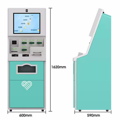 Uniwersalny kiosk samodzielnego zamawiania z opcjonalnym rozpoznawaniem głosu wbudowany skaner 1D / 2D i bezkontaktowy czytnik kart IC