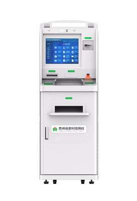Kiosk samoobsługowy z ekranem dotykowym Bluetooth z systemem operacyjnym Windows 10 i systemem wystawiania kart zaburzeń