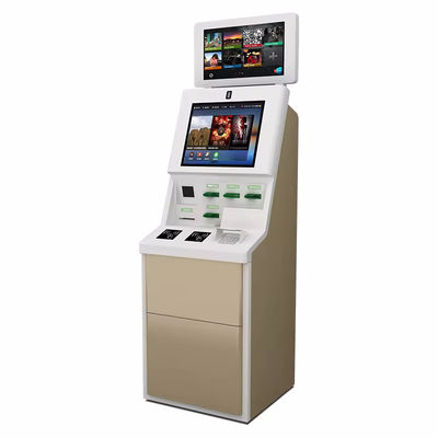 Kiosk samoobsługowej odprawy z ekranem dotykowym, niestandardowymi światłami LED, systemem Windows 10 i czytnikiem kart do sprawnej samoobsługi