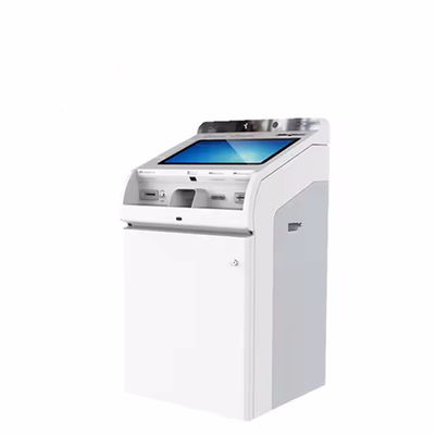 Zaawansowany kiosk z ekranem dotykowym i akceptorem gotówki