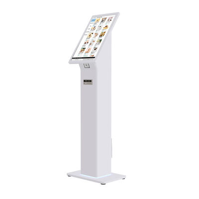 Kiosk Self Checkin z czytnikiem QR Code ID Card, systemem operacyjnym Windows 10 i dostosowalnymi światłami LED dla efektywnego odprawy klientów