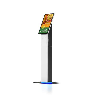 Samoobsługowy kiosk do samodzielnego zameldowania z czytnikiem kart identyfikacyjnych, systemem Windows 10 i konfigurowalnym kolorem dla efektywnej samoobsługi
