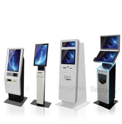 21Kiosk samodzielnego zamawiania z 10-punktowym ekranem dotykowym i opcjonalną drukarką termiczną