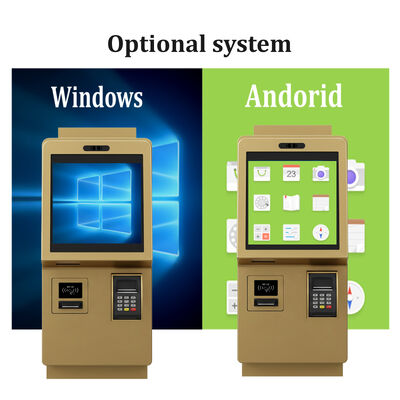 Kiosk samodzielnego zamawiania z 24 cali pojemnościowego ekranu dotykowego z rozdzielczością 1920X1080 i konstrukcją ścienną do zamawiania żywności w pomieszczeniach