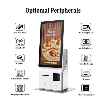 Estar Desktop 15.6"/21.5" Self Payment Kiosk with Facial Recognition and Intel Core I3/I5/I7 for Fast Food Ordering