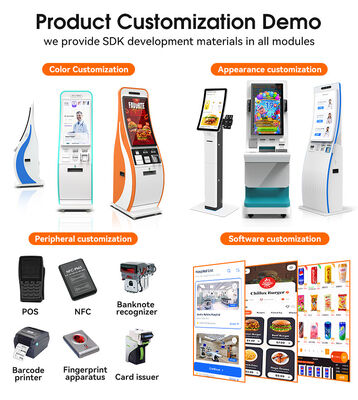 21.5/32 Inch Touch Monitor Self Checkin Kiosk z systemem operacyjnym Android/Windows oraz WiFi/Ethernet/Bluetooth/3G/4G