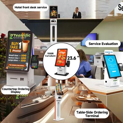 Kiosk samodzielnego sprawdzania z 10-punktowym capacitive touch, wyświetlaczem LCD o rozdzielczości 1920X1080 i CMS w chmurze do interaktywnej samoobsługi