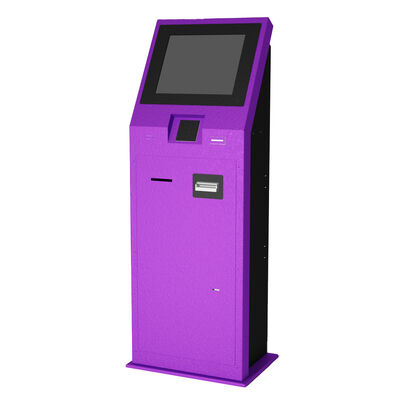 Komercyjny kiosk samoobsługowy z pojemnościowym ekranem dotykowym 10 punktów o rozdzielczości 1920x1080 i metalową obudową ze stali nierdzewnej